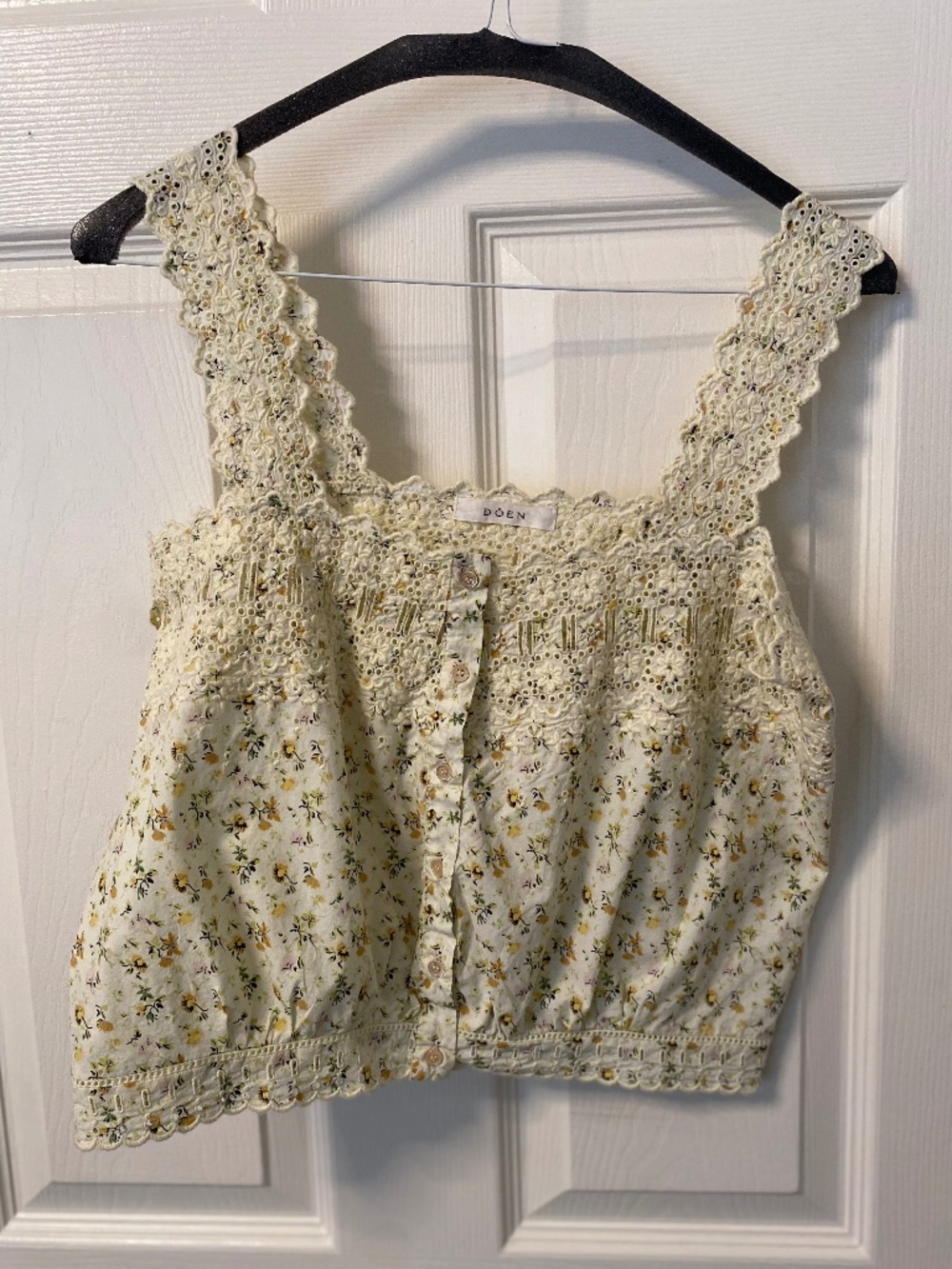 Doen Estelle Top in Moss Papillon - Picture 2 of 5